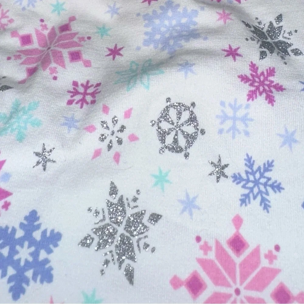 Cynthia Rowley girls 7/8 size White Gingerbread Pajama 2-Piece‎ set